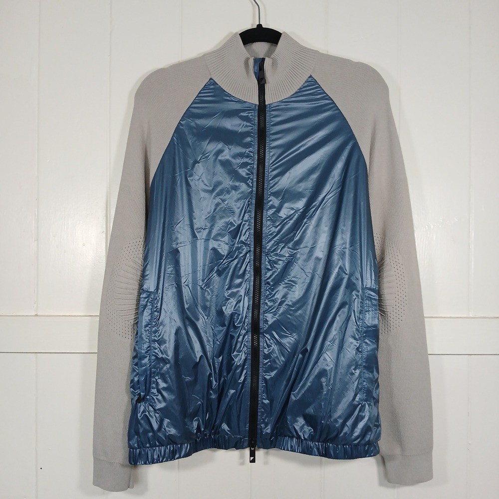 Under‎ Armour Sportswear UAS Mens Full Zip Hybrid Knit Jacket Blue 1313462 L *